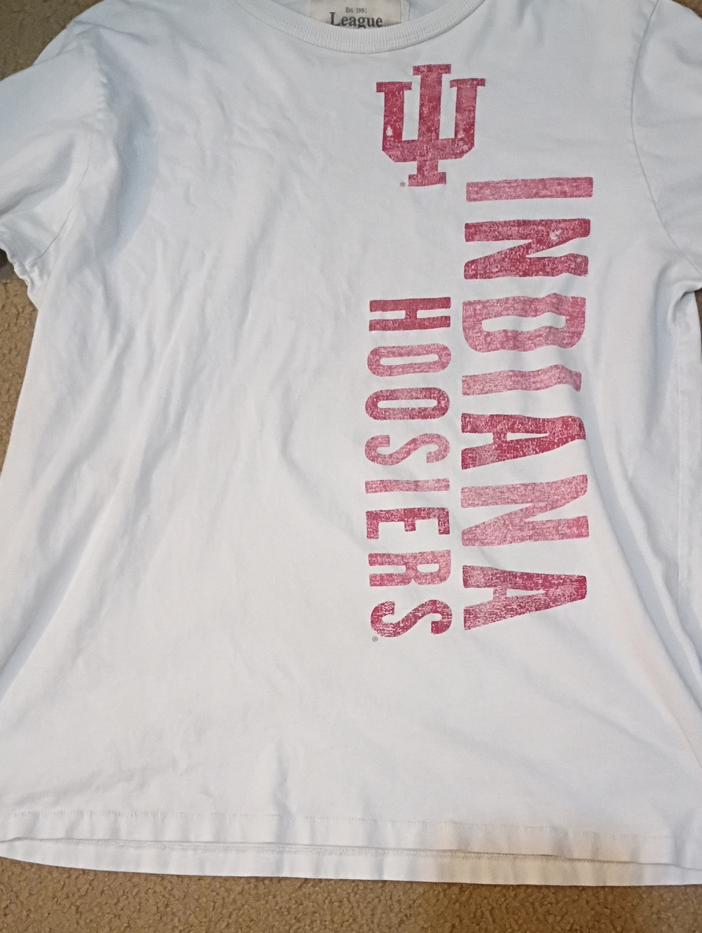 League Collegiate Wear Indiana University Hoosiers Long Sleeve Graphic Tee - XL